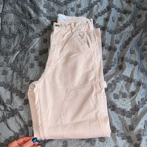 Zara light pink cargo jean